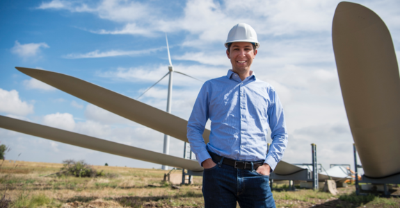 Empower EHS&S Performance with Simple Tasks That Matter Header image of a turbine worker.