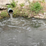 Storm Drain Outflow, stormwater, water drainage, waste water or effluent.