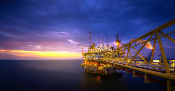 Offshore Jack Up Rig Industry of oil offshore jack up rig at gulf in the time after sunset.
1246706082