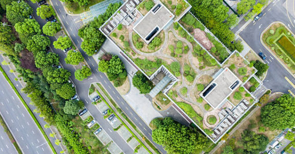 Office buildings in modern ecological city Office buildings in modern ecological city